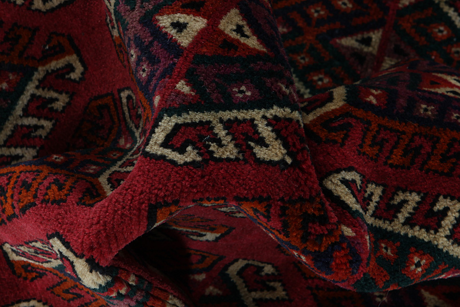 Yomut - Boukhara Tapis Turkmène 198x128 - Image 6