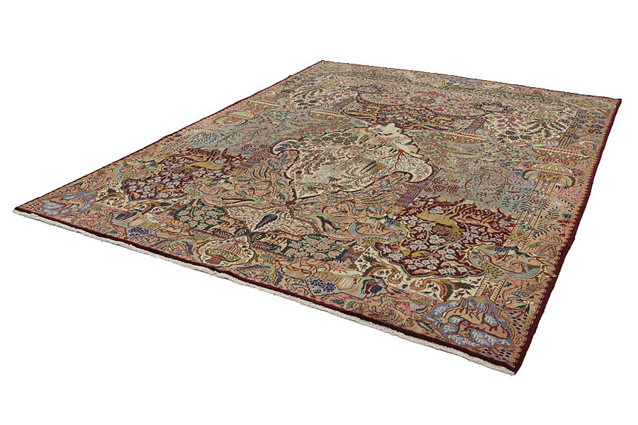 Kashmar - old Tapis Persan 382x294 - Image 2