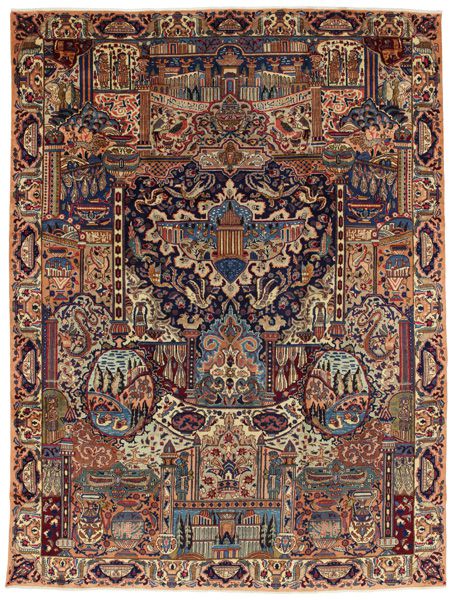 Kashmar - old Tapis Persan 384x292