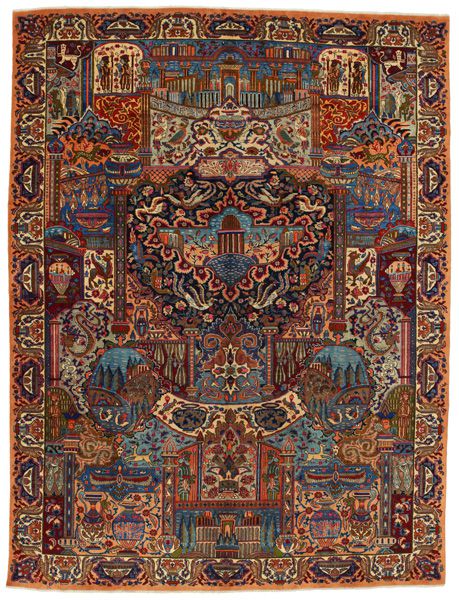 Kashmar - Mashad Tapis Persan 390x293