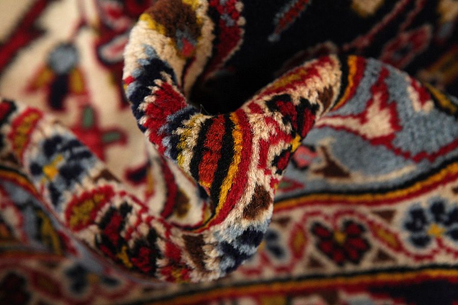Kashan Tapis Persan 398x290 - Image 6