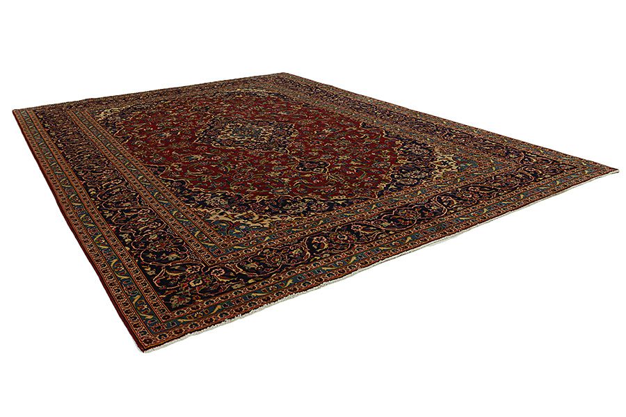 Kashan Tapis Persan 393x285 - Image 1