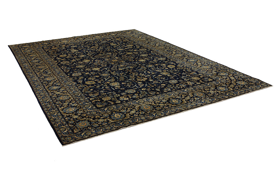 Kashan Tapis Persan 381x280 - Image 1