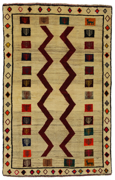 Gabbeh - Qashqai Tapis Persan 190x122