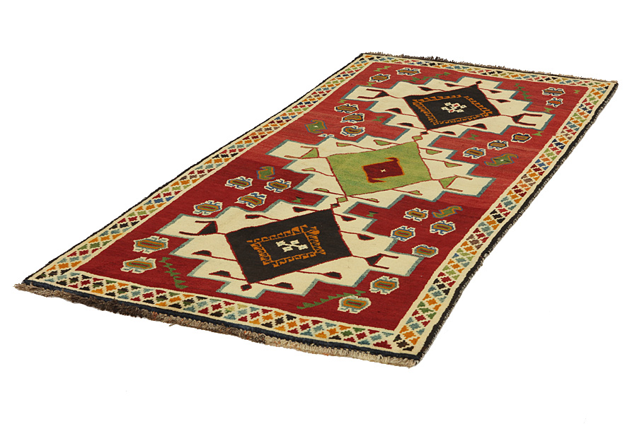 Gabbeh - Qashqai Tapis Persan 249x118 - Image 2