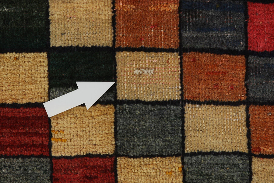 Gabbeh - old Tapis Persan 133x80 - Image 8