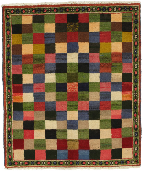 Gabbeh - Bakhtiar Tapis Persan 132x112