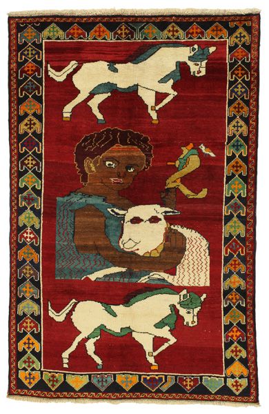 Gabbeh - Qashqai Tapis Persan 190x120