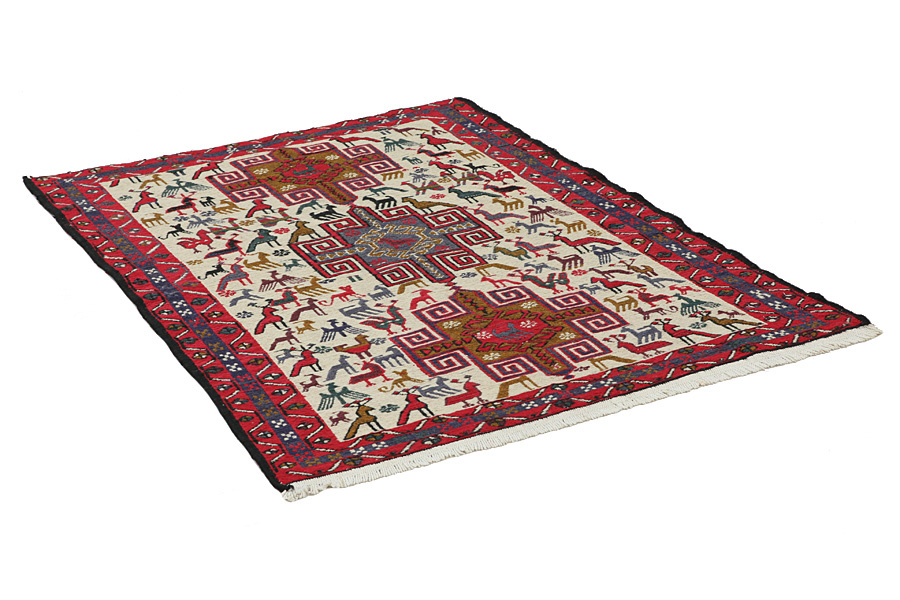 Kilim Sumak - Afshar 130x105 - Image 1