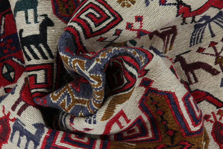 Kilim Sumak - Afshar 130x105 - Image 6
