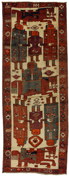 Bakhtiar - Qashqai Tapis Persan 342x128