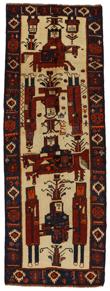 Tapis Gabbeh Qashqai 372x130