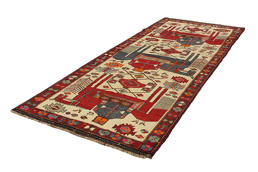 Bakhtiar - Qashqai Tapis Persan 413x157 - Image 2