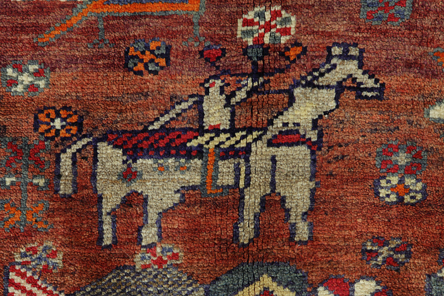 Lori - Gabbeh Tapis Persan 225x129 - Image 7
