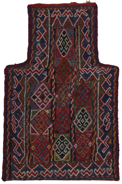 Qashqai - Saddle Bag Tapis Persan 54x36
