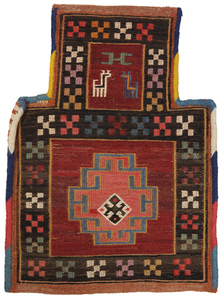 Qashqai - Saddle Bag Tapis Persan 38x28