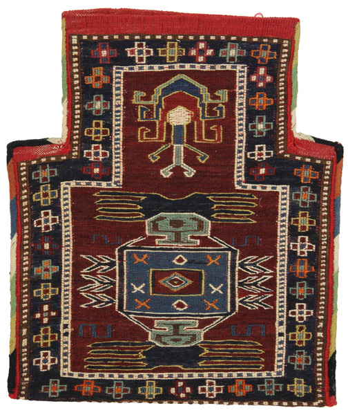 Qashqai - Saddle Bag Tapis Persan 38x32