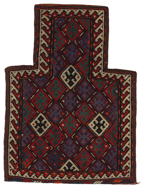 Qashqai - Saddle Bag Tapis Persan 51x38