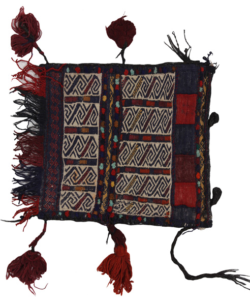 Turkaman - Saddle Bag Tissé Afghan 38x35