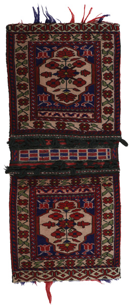 Turkaman - Saddle Bag Tapis Afghan 112x50