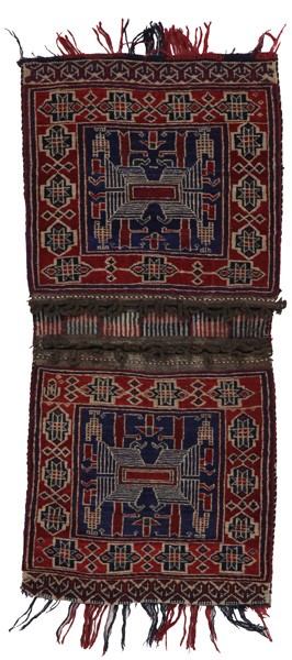 Turkaman - Saddle Bag Tissé Afghan 118x54