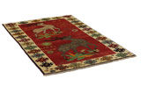 Gabbeh - Qashqai Tapis Persan 201x127 - Image 1