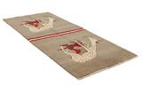 Gabbeh - Qashqai Tapis Persan 244x107 - Image 1