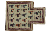 Qashqai - Saddle Bag Tapis Persan 48x37 - Image 1
